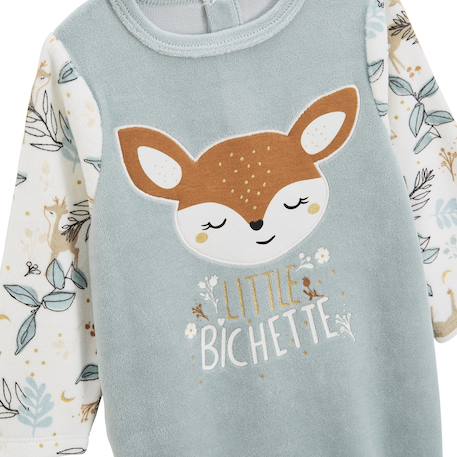 Pyjama bébé en velours alma Bleu 4 - vertbaudet enfant 