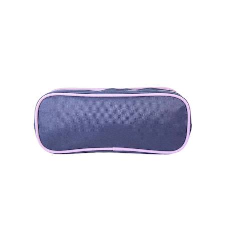 Disney frozen - la reine des neiges - trousse scolaire rectangulaire - bleu/violet - fille - 2 compartiments zippés Bleu 4 - vertbaudet enfant 