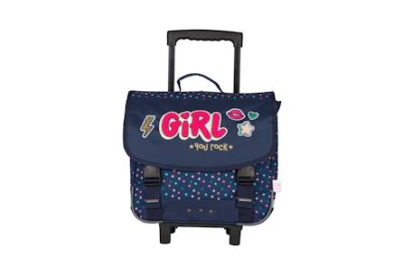 Fille-Cartable à roulettes 38 cm you rock