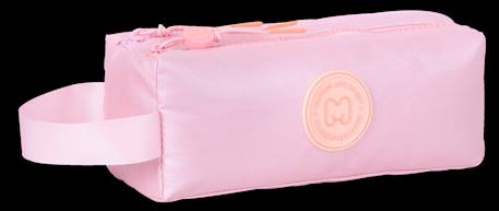 Marshmallow - trousse scolaire double compartiment platinum - rose irisé - fille Rose 4 - vertbaudet enfant 
