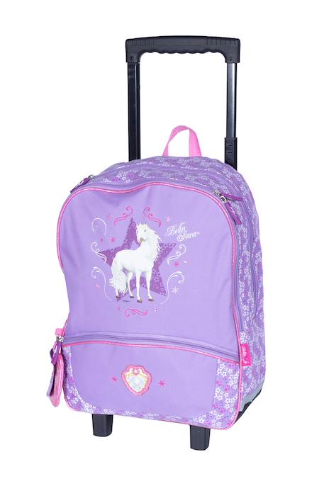 Cartable scolaire à roulettes 38 cm réversible Catch - 2 compartiments Violet 1 - vertbaudet enfant 