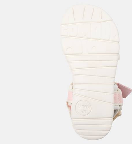 Sandales fille cuir ORUGA Blanc rose 5 - vertbaudet enfant 