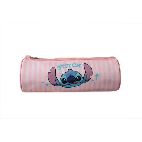 Stitch - trousse scolaire ronde - rose - 1 compartiment Rose 4 - vertbaudet enfant 