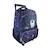 Bella sara - sac à dos - roulettes enfant - fille - bleu nuit - 2 compartiments Bleu 2 - vertbaudet enfant 
