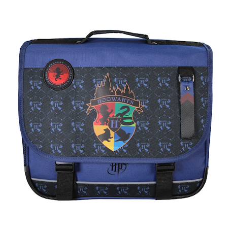 Garçon-Accessoires-Fourniture scolaire-Cartable-Harry potter - cartable scolaire 38 cm hogwarts - bleu/noir - 2 compartiments
