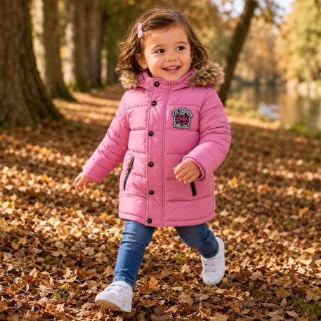 Manteau fille Rose 2 - vertbaudet enfant 