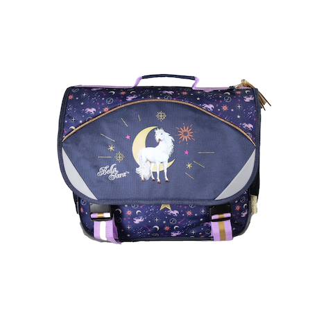 Fille-Accessoires-Fourniture scolaire-Cartable-Bella sarra - cartable 38 cm bella sara celeste - fille - bleu nuit - 2 compartiments
