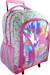 My melody - sac àroulettes scolaire birdy - rose - effet holographique - 2 compartiments Rose 2 - vertbaudet enfant 