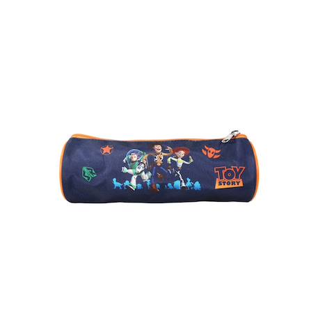 Toy story - trousse scolaire ronde - bleu - orange - garçon - 1 compartiment Bleu 4 - vertbaudet enfant 