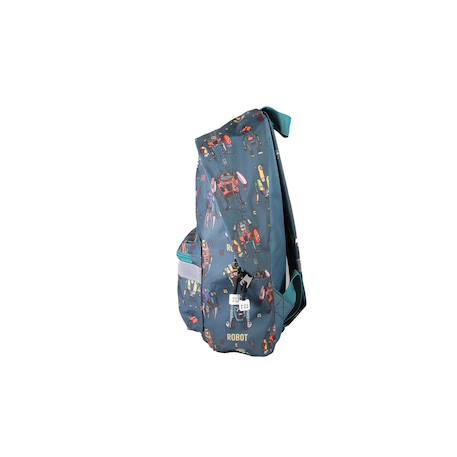 Sac à dos mini - garçon - pol fox robot - maternelle - bleu avec motif robot Bleu 3 - vertbaudet enfant 