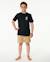 T-shirt à manches courtes let's see the waves enfant Bleu tempête+Bleu vert+Noir 16 - vertbaudet enfant 
