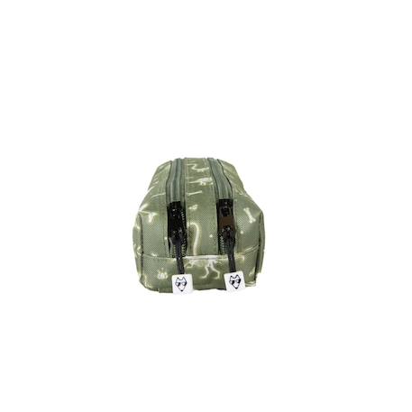 Trousse - compartiments garçon pol fox jurassic - maternelle - primaine - vert - motif dinosaure Vert 3 - vertbaudet enfant 