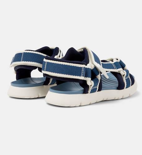 Sandales garçon cuir ORUGA Blanc bleu+Blanc rouge+Bleu blanc 15 - vertbaudet enfant 
