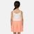 Robe  fille imprimé logo col rond Corail 3 - vertbaudet enfant 