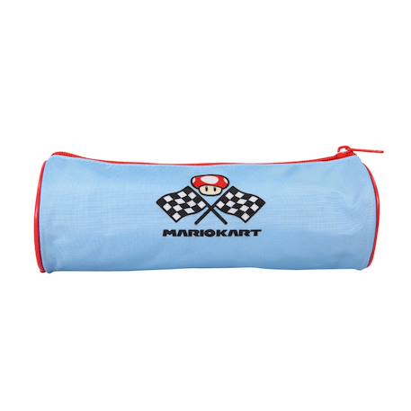 Super mario - trousse scolaire ronde - bleu - garçon - 1 compartiment Bleu 4 - vertbaudet enfant 