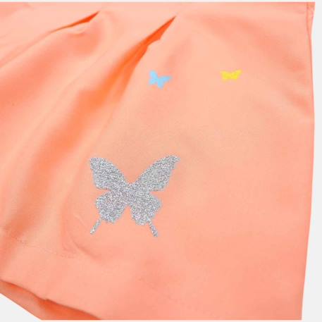 Robe  fille imprimé logo col rond Corail 6 - vertbaudet enfant 
