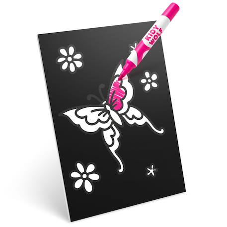 Kit création déco murale lumineuse kidyneon once upon a time Noir 2 - vertbaudet enfant 