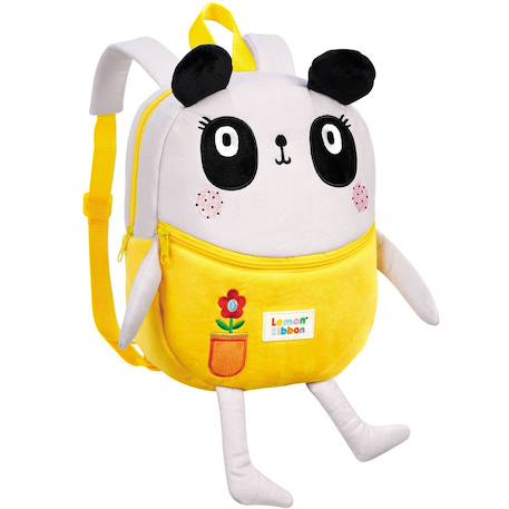 Sac à dos maternelle en peluche Bleu ciel+Jaune+Jaune lion+Multicolore 3 - vertbaudet enfant 