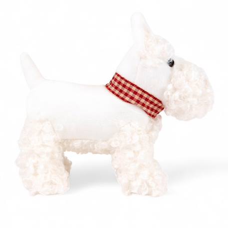 Lola le chien en peluche 17 cm Blanc 1 - vertbaudet enfant 