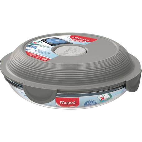 Assiette à déjeuner en verre Ardoise / gris 1 - vertbaudet enfant 