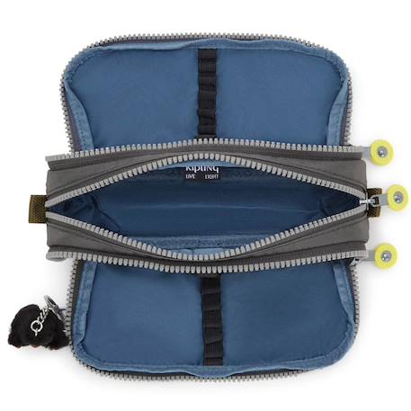 Trousse à crayons nylon kipling 3 zips 32 emplacements Bleu / gris+Bleu / noir+Bleu / rose+Bleu aqua+Gris / bleu+Gris / jaune+Noir/blanc/bleu/orange+Rose 21 - vertbaudet enfant 