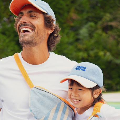Casquette enfant summer forever eponge (7-12 ans) Bleu, orange+Rose, jaune 5 - vertbaudet enfant 