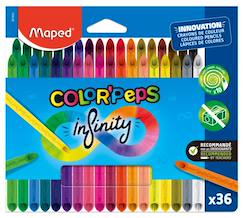 Jouet-Matériel scolaire-Crayons de couleur color peps infinity