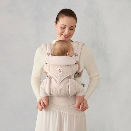 Porte bébé omni classic mesh natural Beige+Vert 3 - vertbaudet enfant 