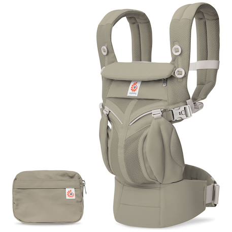 Porte bébé omni classic mesh natural Beige+Vert 8 - vertbaudet enfant 