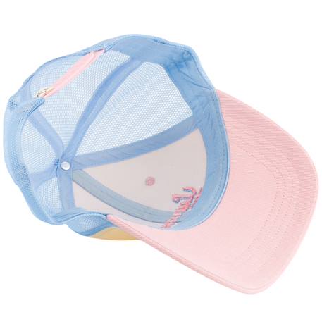 Casquette enfant trucker summer forever (7-12 ans) Pastel, rose, jaune et bleu 4 - vertbaudet enfant 