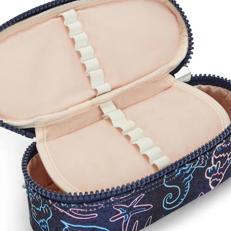 Trousse fille zippée nylon duobox kipling organisation 14 porte-stylos Bleu / rose+Gris / vert+Noir / bleu / blanc+Noir / bleu / gris 4 - vertbaudet enfant 