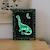 Kit création déco murale lumineuse kidyneon dinosaure Noir 5 - vertbaudet enfant 