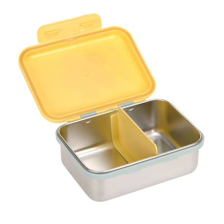 Boîte à goûter en inox happy trails flower Jaune 2 - vertbaudet enfant 