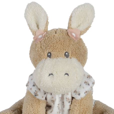 Âne en peluche botton fleurs Beige 5 - vertbaudet enfant 