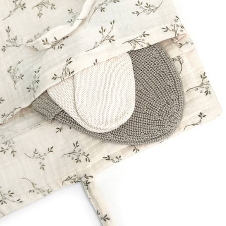 Pochette à vêtements olive bloom Blanc, vert, noir 2 - vertbaudet enfant 