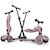 Porteur évolutif highwaykick 1 push and go mocha Rose, noir+Rouge, noir 1 - vertbaudet enfant 