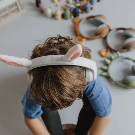 Casque audio Blanc, rose 6 - vertbaudet enfant 