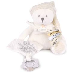 Jouet-Premier âge-Doudous-Peluche attache-sucette ours pantin argent (20 cm)