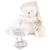 Peluche attache-sucette ours pantin argent (20 cm) Blanc 1 - vertbaudet enfant 