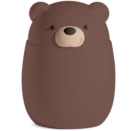 Boîte repas isotherme bestie foodie ours brun (600 ml) Marron, beige 1 - vertbaudet enfant 