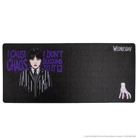 Tapis de bureau je sème le chaos - mercredi Noir 1 - vertbaudet enfant 
