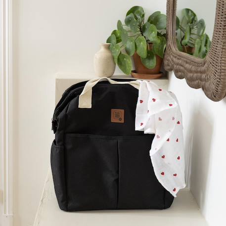Sac à dos à langer avec passant valise Noir 2 - vertbaudet enfant 