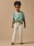 Blouse imprimée vichy fille Mini carreaux vert 4 - vertbaudet enfant 