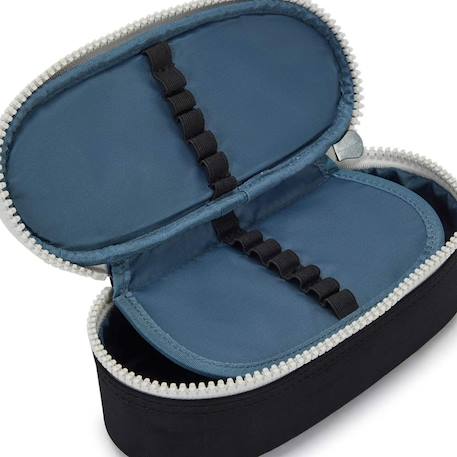 Trousse fille zippée nylon duobox kipling organisation 14 porte-stylos Bleu / rose+Gris / vert+Noir / bleu / blanc+Noir / bleu / gris 16 - vertbaudet enfant 