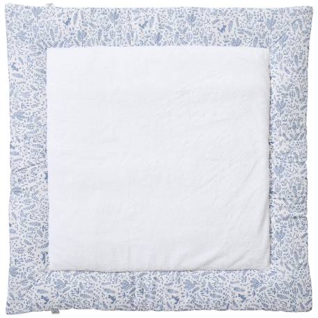 Tapis de jeu réversible et fond de parc forêt enchantée (100 x 100 cm) Bleu, blanc 1 - vertbaudet enfant 