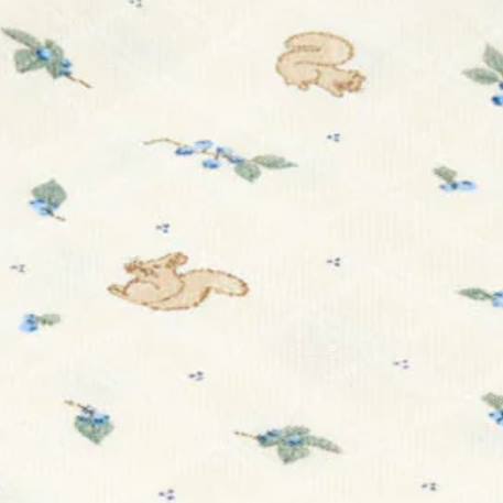 Drap housse blueberries (60 x 120 cm) Bleu, marron, banc 2 - vertbaudet enfant 