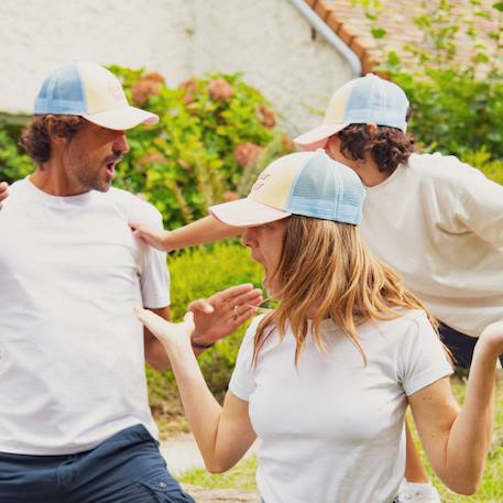 Casquette enfant trucker summer forever (7-12 ans) Pastel, rose, jaune et bleu 6 - vertbaudet enfant 