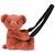 Sac bandoulière doudou ours terracotta (30 cm) Rouge 1 - vertbaudet enfant 