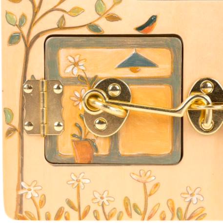 Tableau d'activités à serrures Beige, orange, vert 5 - vertbaudet enfant 