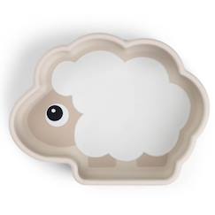 Puériculture-Bol silicone avec ventouse sheepy sable